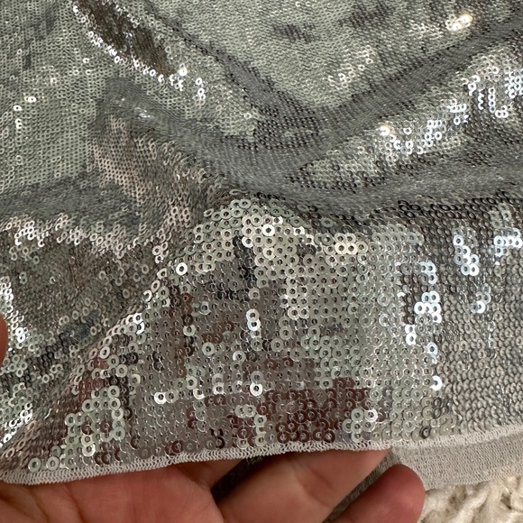 Express Silver sequins Dress. Size S - Picture 3 of 5